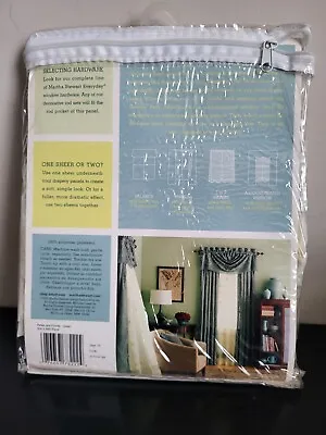 Martha Stewart Everyday Sheer Panel Curtain Petals & Fronds 50  X 84  • $21.50