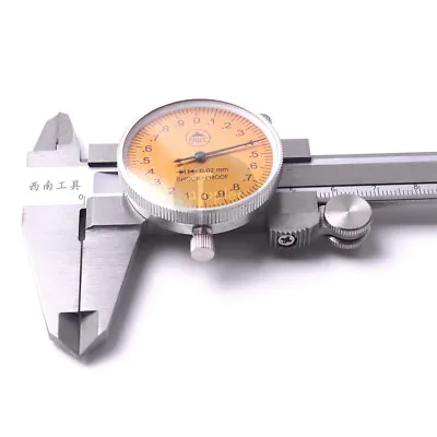 Dial Caliper 0-150mm Metric Measurement Vernier Micrometer Stainless Steel • $32.93