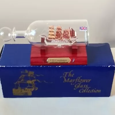 The Mayflower Glass Colection USS Constitution Hand Crafted Ship In The Bottle • $24.99