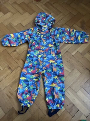 £19.99 • Buy JOJO MAMAN BEBE Waterproof All-In-One Puddle Suit 2-3Yrs Pack Away DinosaurPrint