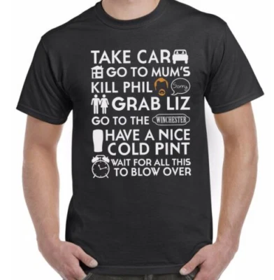 £7.99 • Buy To The Winchester Take Car Shaun Of The Dead Adults T-Shirt Tee Top Sizes S-XXL
