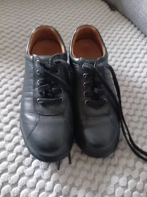 Camper Shoes Woman Black Leather  Pelotas Size Uk2 35 • £36