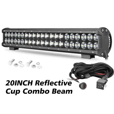  For Ford F150 Lower Bumper 20  LED Work Light Bar Combo Driving Fog +Wiring Kit • $56.98