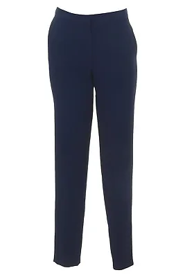 Busy Navy Narrow Leg Ladies Trousers With Elastane • £34.99