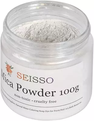Mica Powder Pigment White Epoxy Resin Color Pearl Dye Colorant Cosmetic Grade • $17.32