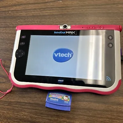 VTech Innotab Max Pink Kids Learning Tablet  W/ Hello Kitty Game Tested Works • $42.99