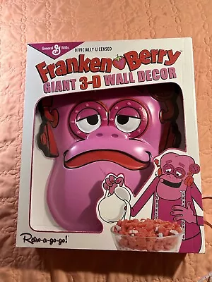 Franken Berry Giant 3D Wall Decor Face Frankenstein Cereal 18  Mask • $60