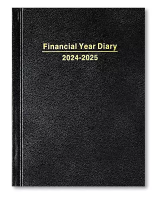 2024 2025 Dats Financial Year Diary Planner A5 Week To View WTV - BLACK • $8.95