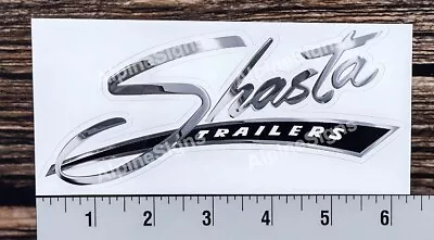 Vintage Shasta Black Camper Trailer RV Sticker Decal  • $8.85