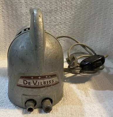 Vintage (1950-60's) De Vilbiss Portable Air Compressor Type 501: TESTED AND RUNS • $35.99