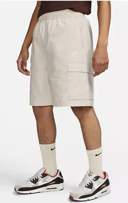 Nike Club Woven Loose Fit At Knee Length Men’s XS Cargo Shorts Khaki NEW • $79.03