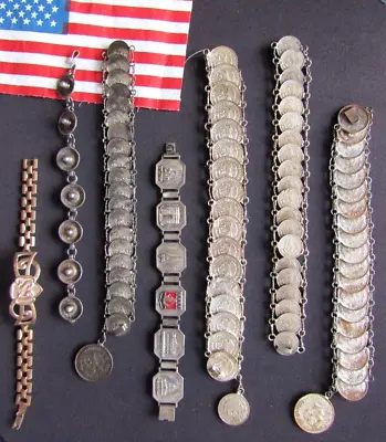 Vintage Scarce Coin Bracelets ! • $565