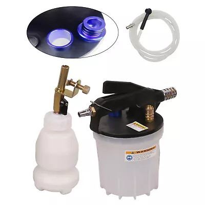 Pneumatic Car Vacuum Brake Bleeder Kit Fluid Refill Bottle&Brake Fluid Extractor • $39