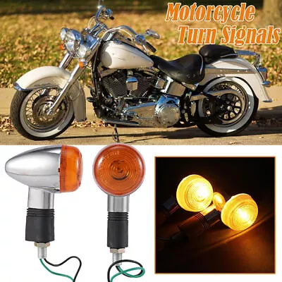 Custom Front/ Rear Turn Signal Lights For Yamaha Virago XV 250 500 535 700 750 • $15.98