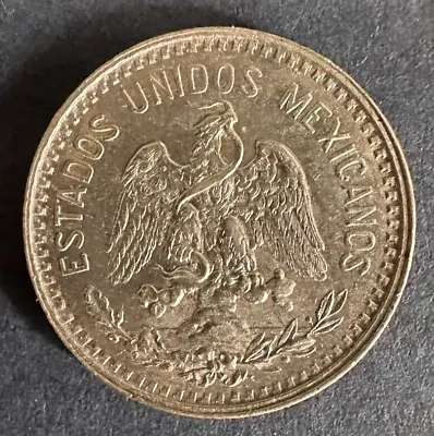 1906 Mexico 20 Centavos Silver Coin -- Choice AU • $25