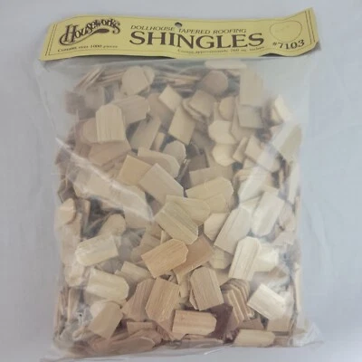 $74.95 • Buy Houseworks Roofing Shingles Dollhouse 1000 Pc Scale Model 1/12th 7104 Tapered 