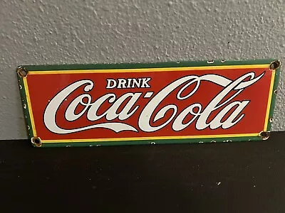 Vintage Porcelain Coke Sign • $45.99