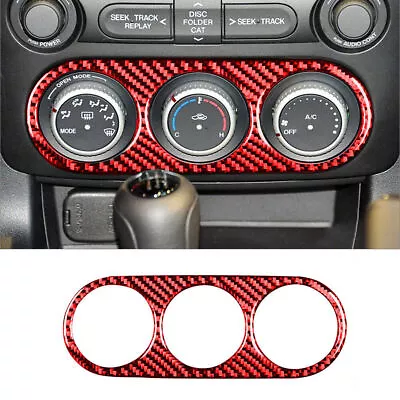 For Mazda MX-5 Miata 09-15 Red Carbon Fiber Interior Climate Control Cover Trim • $22.70