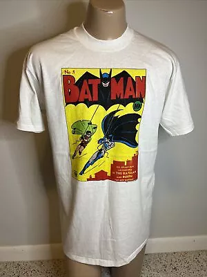 Vintage Dead Stock 80’s BATMAN No. 1 DC Comics T Shirt Lg ROBIN Boy Wonder 1987 • $60