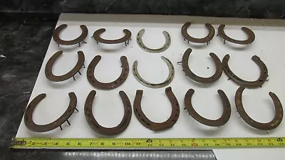 $32.99 • Buy 15 Old +  Good Luck Rusty  Kansas Farm Horse Shoe Lot B