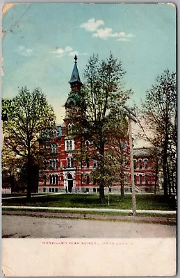 Postcard Massillon High School; Massillon Ohio 1909 En • $5.35