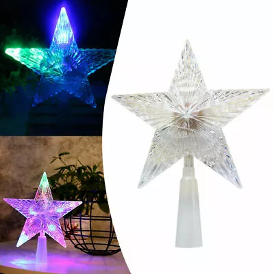 LED Star Light Christmas Tree Topper Treetop Lights Xmas Party Decor Ornament AU • $9.49