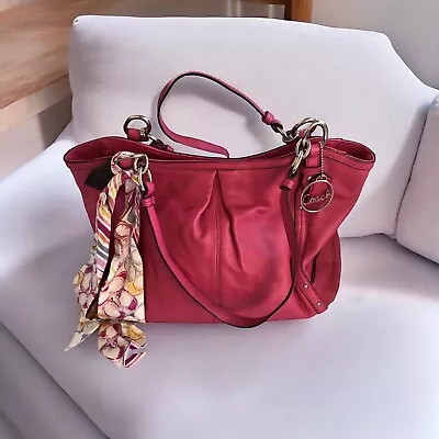 Coach Handbag Purse Bag Alexandra F20812 Pink & Matching Sash Leather Tote • $76