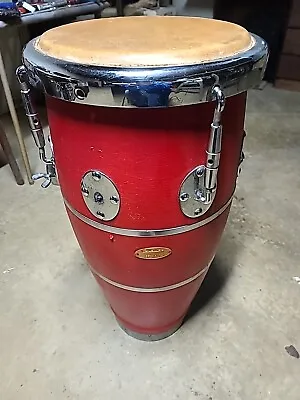Colombo Vintage Argentinian Conga Drum 1970s Red • $270