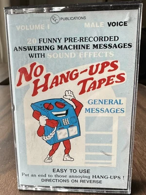 $0.99 • Buy No Hang Ups Vintage Cassette Tape Answering Machine Messages Male Voice