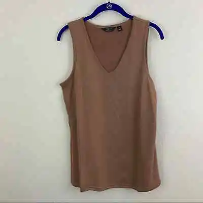 G By Giuliana Brown V Neck Knit Tank Medium NWOT • $9.99