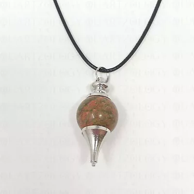 Natural Quartz Chakra Crystal Healing Spherical Gemstone Pendant Reiki Necklace • £5.99