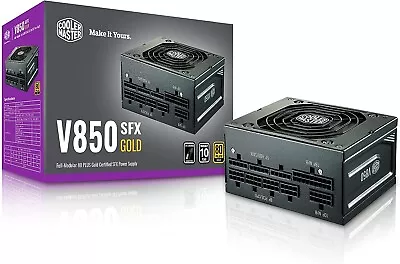 Cooler Master V850 SFX 850W 80 Plus Gold Full-Modular Power Supply MPY8501SFHAGV • $96.50