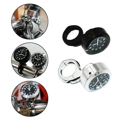 2023 Motorcycle Clock Mount Handlebar Bicycle Bike Waterproof Glow In Dark • $11.75