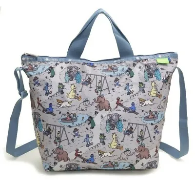 SESAME STREET × LeSportsac G749 Elmo Deluxe Easy Carry Shoulder Tote Bag Purse • $56.99