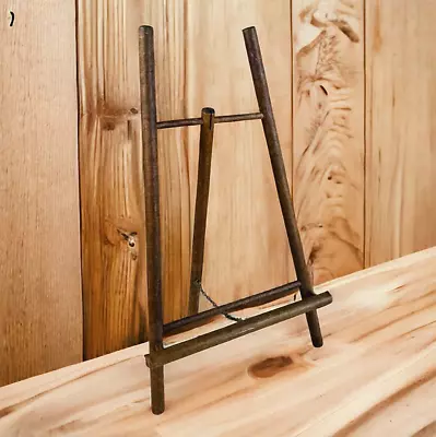 Vtg Wood Easel Tabletop Display Photo Decor Folding 13.5 H X 8 W • $18.39