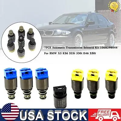 7PCS Automatic Transmission Solenoid Kit 1068298044 For BMW X5 E36 325i 530i E46 • $162.61