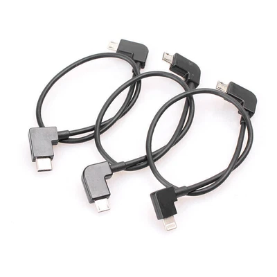 $11.87 • Buy 90° IOS Micro Type C-USB OTG Charge Cable For DJI Spark Mavic Pro IPhone Android