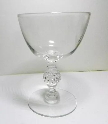  Morgantown Golf Ball Stemmed Sherry Glass Clear OPTIC 1928-1971 Pattern 7643  • $7.99