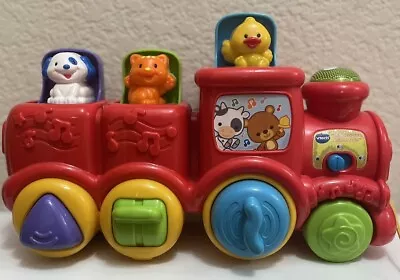 V-tech Roll & Surprise Animal Train Lights And Sound  • $14