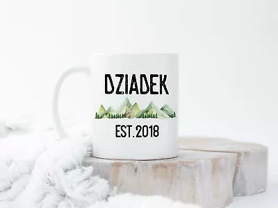 Personalized Dziadek Mug Polish Grandpa Babcia Gift Polish Pregnancy Reveal • $26.99