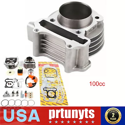 Big Bore Cylinder Piston Kit GY6 100cc Scooter Moped 1P39QMB 139QMB 50mm • $62.70