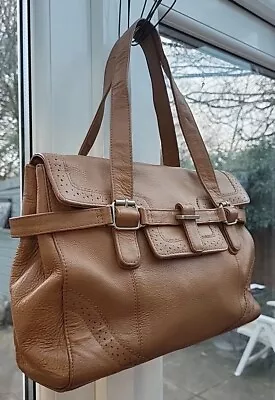 JOSHUA TAYLOR Tan Genuine Leather Tote Bag Handbag  • £21