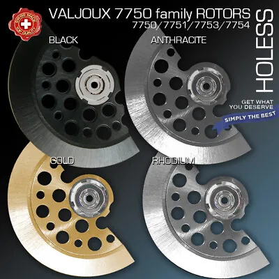 $59 • Buy Oscillating Weight, Holes Skeleton Rotor, Match Movement Eta Valjoux 7750 Family
