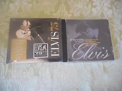 2 CD's Elvis It's Now Or Never LIKE NEW & Elvis 75 Brand NEW Sealed USDJ PROMO • $9.99