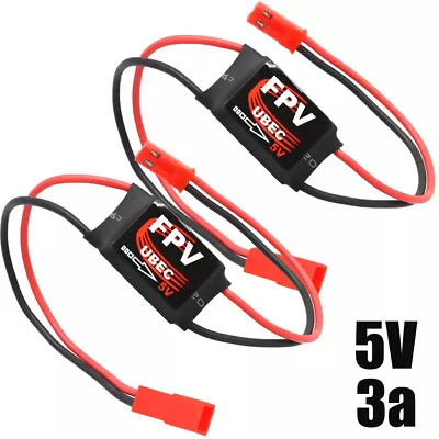 2 Pack 5V 3A UBEC FPV Mini BEC 2S-6S Lipo VTX DC-DC Converter Step Down Module • $9.99