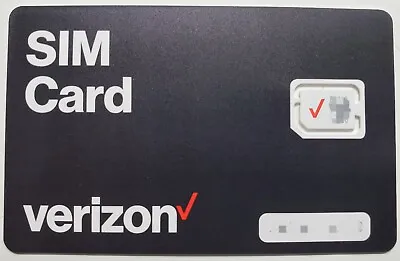 Verizon SIM Card • Motorola Moto G5 Plus G6 G6 Plus G6 Play READ INSIDE • $14.99