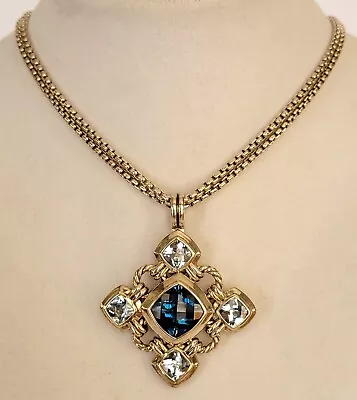 David Yurman Renaissance Topaz Pendant 32  Necklace • $1795