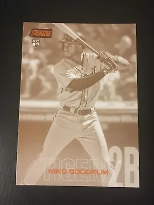 Niko Goodrum 2018 Stadium Club Sepia Rookie Baseball Card #26 - Detroit Tigers • £4.99