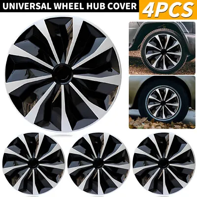 $49.75 • Buy 16  Set Of 4 Snap On Full Hub Caps Wheel Covers Fit R16 Tire & Steel Rim Best