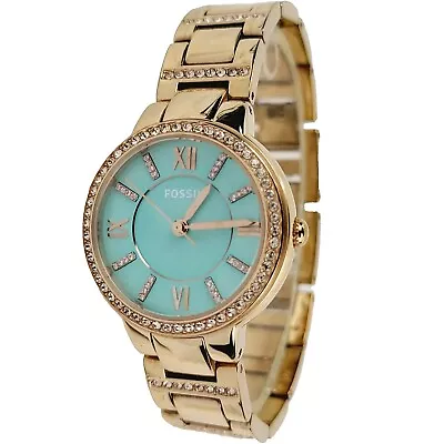 Fossil Virginia Watch ES3652 Ladies Fossil Watch Overall 7.25  Working! • $14.95